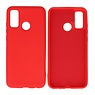 BAOHU Huawei P Smart 2020 Hoesje Fashion Backcover Telefoonhoesje Rood