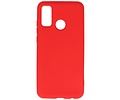 BAOHU Hoesje Geschikt voor de Huawei P Smart 2020 - Fashion Color Backcover Telefoonhoesje - Rood
