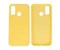 BAOHU Hoesje Geschikt voor de Huawei P Smart 2020 - Fashion Color Backcover Telefoonhoesje - Geel