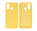 Huawei P Smart 2020 Hoesje Fashion Backcover Telefoonhoesje Geel