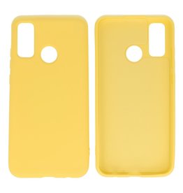 BAOHU Huawei P Smart 2020 Hoesje Fashion Backcover Telefoonhoesje Geel