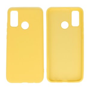 BAOHU Hoesje Geschikt voor de Huawei P Smart 2020 - Fashion Color Backcover Telefoonhoesje - Geel