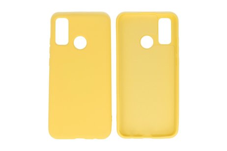 Huawei P Smart 2020 Hoesje Fashion Backcover Telefoonhoesje Geel