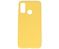 BAOHU Hoesje Geschikt voor de Huawei P Smart 2020 - Fashion Color Backcover Telefoonhoesje - Geel