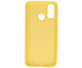 BAOHU Hoesje Geschikt voor de Huawei P Smart 2020 - Fashion Color Backcover Telefoonhoesje - Geel