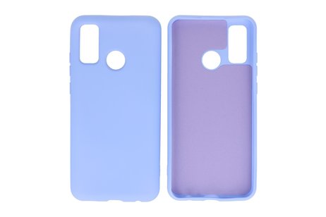 BAOHU Hoesje Geschikt voor de Huawei P Smart 2020 - Fashion Color Backcover Telefoonhoesje - Paars