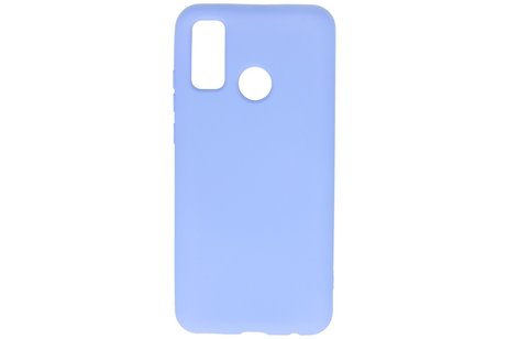 BAOHU Hoesje Geschikt voor de Huawei P Smart 2020 - Fashion Color Backcover Telefoonhoesje - Paars