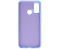 BAOHU Hoesje Geschikt voor de Huawei P Smart 2020 - Fashion Color Backcover Telefoonhoesje - Paars