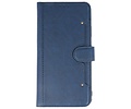 KAIYUE - Luxe Portemonnee Hoesje - Pasjeshouder Telefoonhoesje - Wallet Case - Geschikt voor iPhone 12 mini - Navy