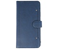 BAOHU KAIYUE - Luxe Portemonnee Hoesje - Pasjeshouder Telefoonhoesje - Wallet Case - Geschikt voor iPhone 12 - iPhone 12 Pro - Navy