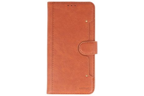 KAIYUE - Luxe Portemonnee Hoesje - Pasjeshouder Telefoonhoesje - Wallet Case - Geschikt voor iPhone 12 - iPhone 12 Pro - Bruin