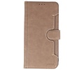 KAIYUE - Luxe Portemonnee Hoesje - Pasjeshouder Telefoonhoesje - Wallet Case - Geschikt voor iPhone 12 - iPhone 12 Pro - Grijs