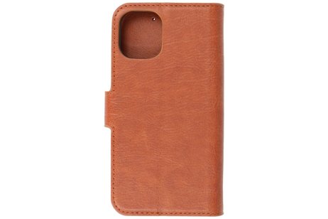 BAOHU KAIYUE - Luxe Portemonnee Hoesje - Pasjeshouder Telefoonhoesje - Wallet Case - Geschikt voor iPhone 12 mini - Bruin