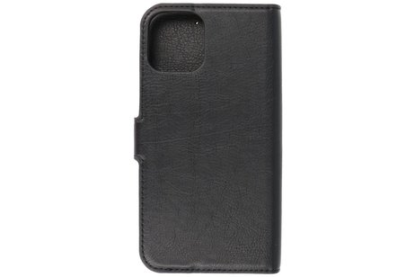 KAIYUE - Luxe Portemonnee Hoesje - Pasjeshouder Telefoonhoesje - Wallet Case - Geschikt voor iPhone 12 - iPhone 12 Pro - Zwart