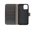 KAIYUE - Luxe Portemonnee Hoesje - Pasjeshouder Telefoonhoesje - Wallet Case - Geschikt voor iPhone 12 - iPhone 12 Pro - Zwart