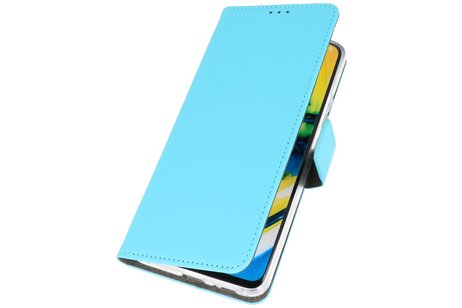 Booktype Telefoonhoesjes - Bookcase Hoesje - Wallet Case -  Geschikt voor Samsung Galaxy A90 - Blauw