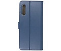 Booktype Telefoonhoesjes - Bookcase Hoesje - Wallet Case -  Geschikt voor Samsung Galaxy A90 - Navy