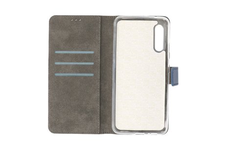BAOHU Booktype Telefoonhoesjes - Bookcase Hoesje - Wallet Case -  Geschikt voor Samsung Galaxy A90 - Navy