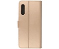 Booktype Telefoonhoesjes - Bookcase Hoesje - Wallet Case -  Geschikt voor Samsung Galaxy A90 - Goud