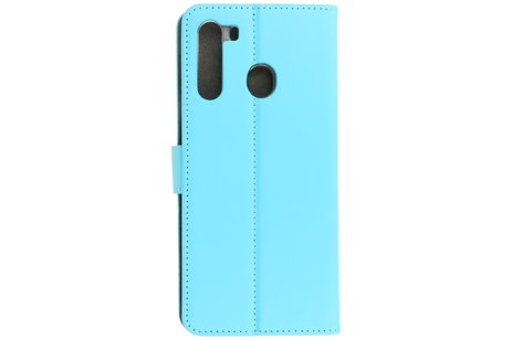 Booktype Telefoonhoesjes - Bookcase Hoesje - Wallet Case -  Geschikt voor Samsung Galaxy A21 - Blauw