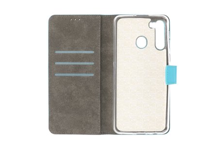 Booktype Telefoonhoesjes - Bookcase Hoesje - Wallet Case -  Geschikt voor Samsung Galaxy A21 - Blauw