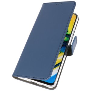 Booktype Telefoonhoesjes - Bookcase Hoesje - Wallet Case -  Geschikt voor Samsung Galaxy A21 - Navy