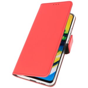 Booktype Telefoonhoesjes - Bookcase Hoesje - Wallet Case -  Geschikt voor Samsung Galaxy A21 - Rood