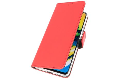 Booktype Telefoonhoesjes - Bookcase Hoesje - Wallet Case -  Geschikt voor Samsung Galaxy A21 - Rood