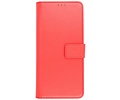Booktype Telefoonhoesjes - Bookcase Hoesje - Wallet Case -  Geschikt voor Samsung Galaxy A21 - Rood