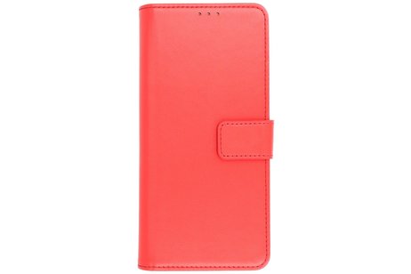 Booktype Telefoonhoesjes - Bookcase Hoesje - Wallet Case -  Geschikt voor Samsung Galaxy A21 - Rood