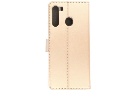 BAOHU Booktype Telefoonhoesjes - Bookcase Hoesje - Wallet Case -  Geschikt voor Samsung Galaxy A21 - Goud