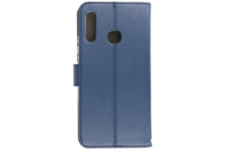 BAOHU Booktype Telefoonhoesjes - Bookcase Hoesje - Wallet Case -  Geschikt voor Samsung Galaxy A70e - Navy