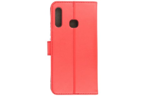 Booktype Telefoonhoesjes - Bookcase Hoesje - Wallet Case -  Geschikt voor Samsung Galaxy A70e - Rood