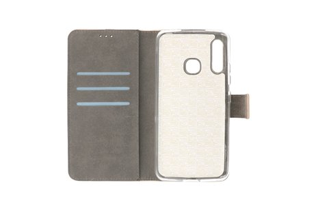 Booktype Telefoonhoesjes - Bookcase Hoesje - Wallet Case -  Geschikt voor Samsung Galaxy A70e - Goud