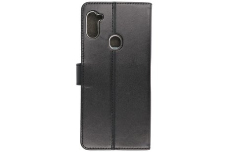 BAOHU Booktype Telefoonhoesjes - Bookcase Hoesje - Wallet Case -  Geschikt voor Samsung Galaxy A11 - Zwart