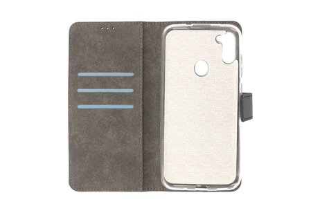 BAOHU Booktype Telefoonhoesjes - Bookcase Hoesje - Wallet Case -  Geschikt voor Samsung Galaxy A11 - Zwart