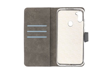 Booktype Telefoonhoesjes - Bookcase Hoesje - Wallet Case -  Geschikt voor Samsung Galaxy A11 - Zwart