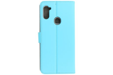 Booktype Telefoonhoesjes - Bookcase Hoesje - Wallet Case -  Geschikt  voor Samsung Galaxy A11 - Blauw