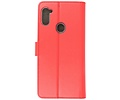 BAOHU Booktype Telefoonhoesjes - Bookcase Hoesje - Wallet Case -  Geschikt voor Samsung Galaxy A11 - Rood