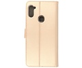 BAOHU Booktype Telefoonhoesjes - Bookcase Hoesje - Wallet Case -  Geschikt voor Samsung Galaxy A11 - Goud