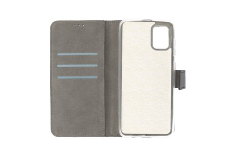 BAOHU Booktype Telefoonhoesjes - Bookcase Hoesje - Wallet Case -  Geschikt voor Samsung Galaxy A31 - Zwart