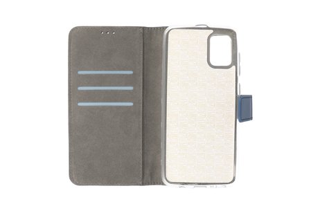 BAOHU Booktype Telefoonhoesjes - Bookcase Hoesje - Wallet Case -  Geschikt voor Samsung Galaxy A31 - Navy