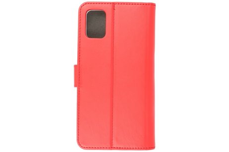 Booktype Telefoonhoesjes - Bookcase Hoesje - Wallet Case -  Geschikt voor Samsung Galaxy A31 - Rood