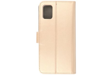 BAOHU Booktype Telefoonhoesjes - Bookcase Hoesje - Wallet Case -  Geschikt voor Samsung Galaxy A31 - Goud