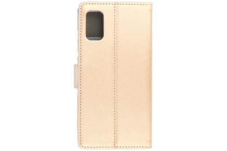 BAOHU Booktype Telefoonhoesjes - Bookcase Hoesje - Wallet Case -  Geschikt voor Samsung Galaxy A41 - Goud