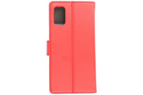 Booktype Telefoonhoesjes - Bookcase Hoesje - Wallet Case -  Geschikt voor Samsung Galaxy A41 - Rood