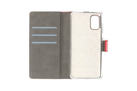 BAOHU Booktype Telefoonhoesjes - Bookcase Hoesje - Wallet Case -  Geschikt voor Samsung Galaxy A41 - Rood