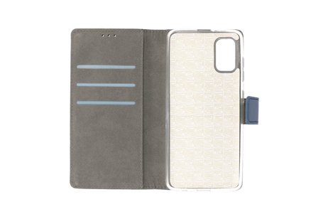 Booktype Telefoonhoesjes - Bookcase Hoesje - Wallet Case -  Geschikt voor Samsung Galaxy A41 - Navy