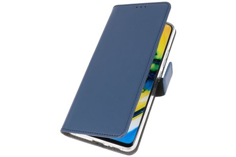 BAOHU Booktype Telefoonhoesjes - Bookcase Hoesje - Wallet Case -  Geschikt voor OnePlus 8 - Navy