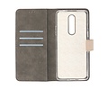 BAOHU Booktype Telefoonhoesjes - Bookcase Hoesje - Wallet Case -  Geschikt voor OnePlus 8 - Goud